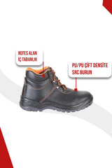 023 R Deri S2 Çelik Burunlu Deri Iş Güvenliği Botu
