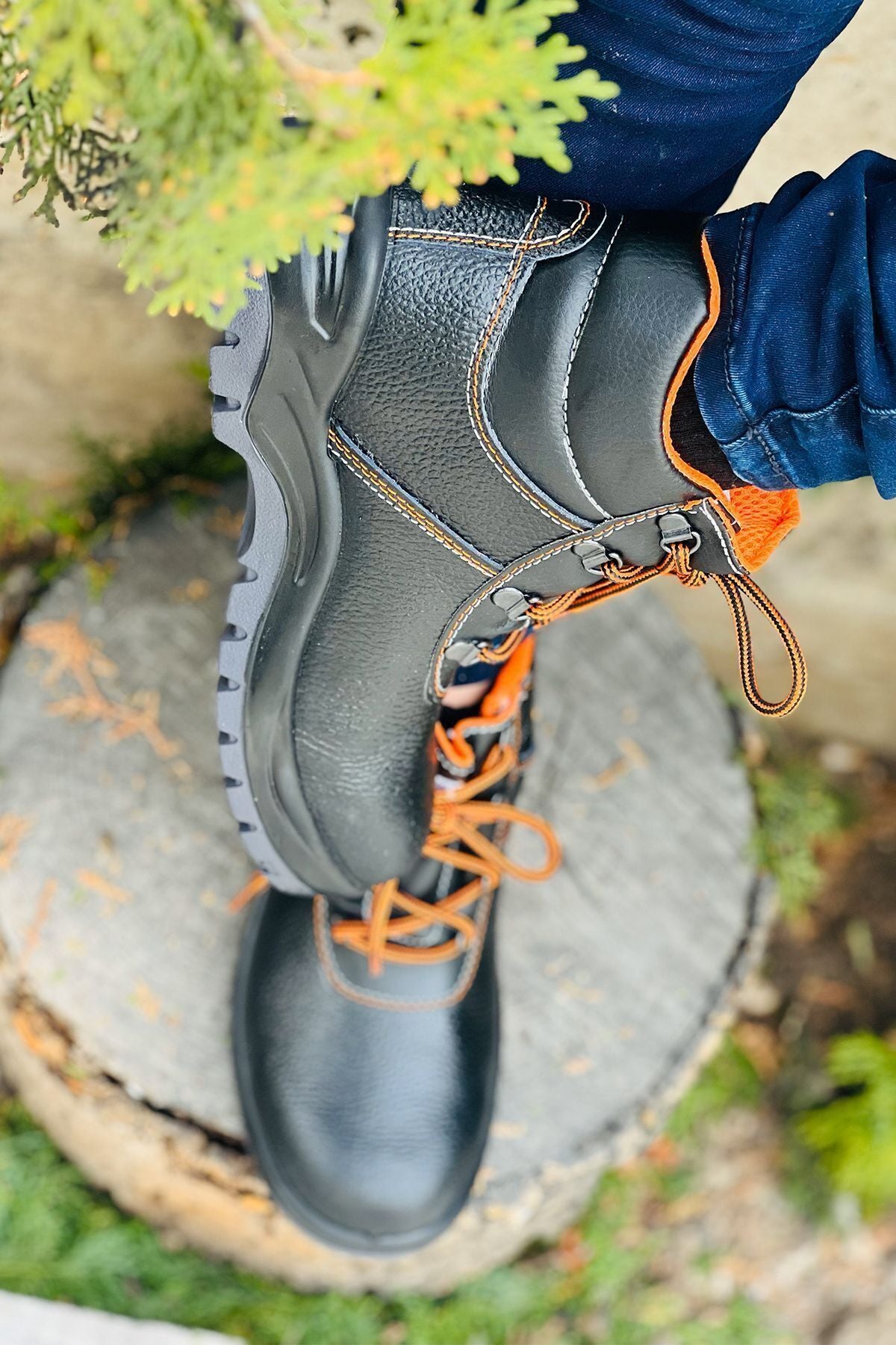 023 R Deri S2 Çelik Burunlu Deri Iş Güvenliği Botu