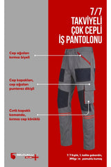7/7 Takviyeli Kışlık İş Pantolonu – Dayanıklı, Konforlu ve Şık