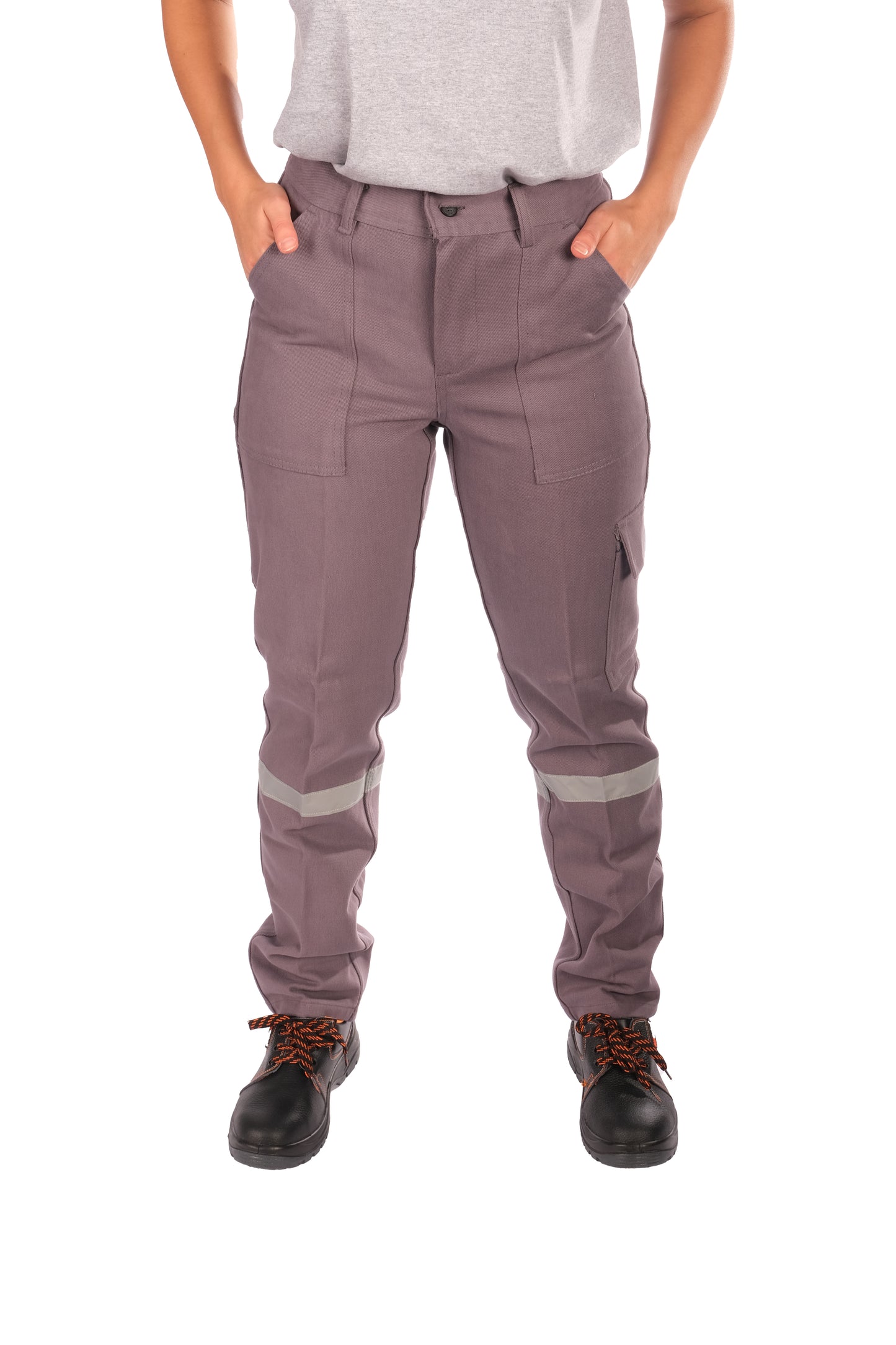 7/7 Gabardin Kışlık İşçi Pantolonu Tek Reflektörlü Kalın İş Pantolonu