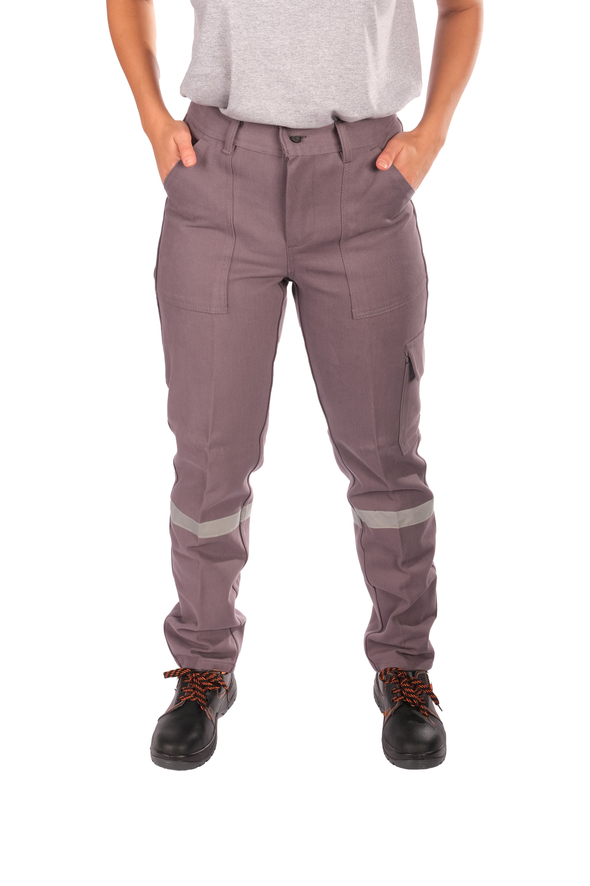 7/7 Gabardin Kışlık İşçi Pantolonu Tek Reflektörlü Kalın İş Pantolonu