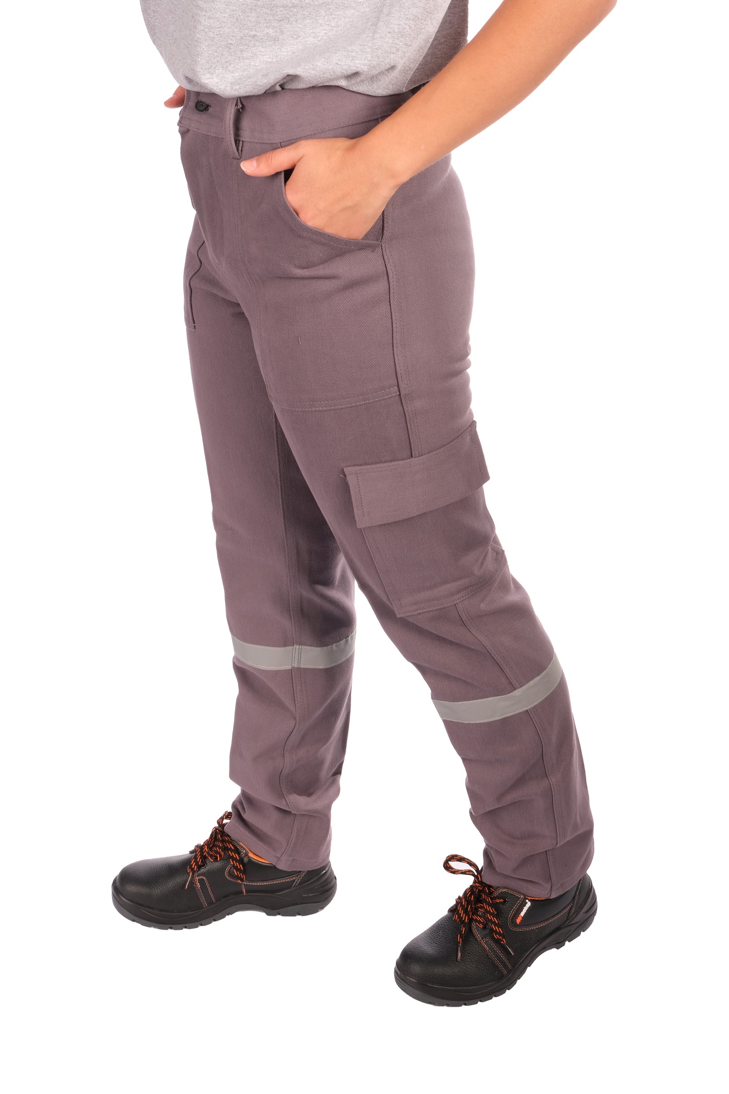 7/7 Gabardin Kışlık İşçi Pantolonu Tek Reflektörlü Kalın İş Pantolonu