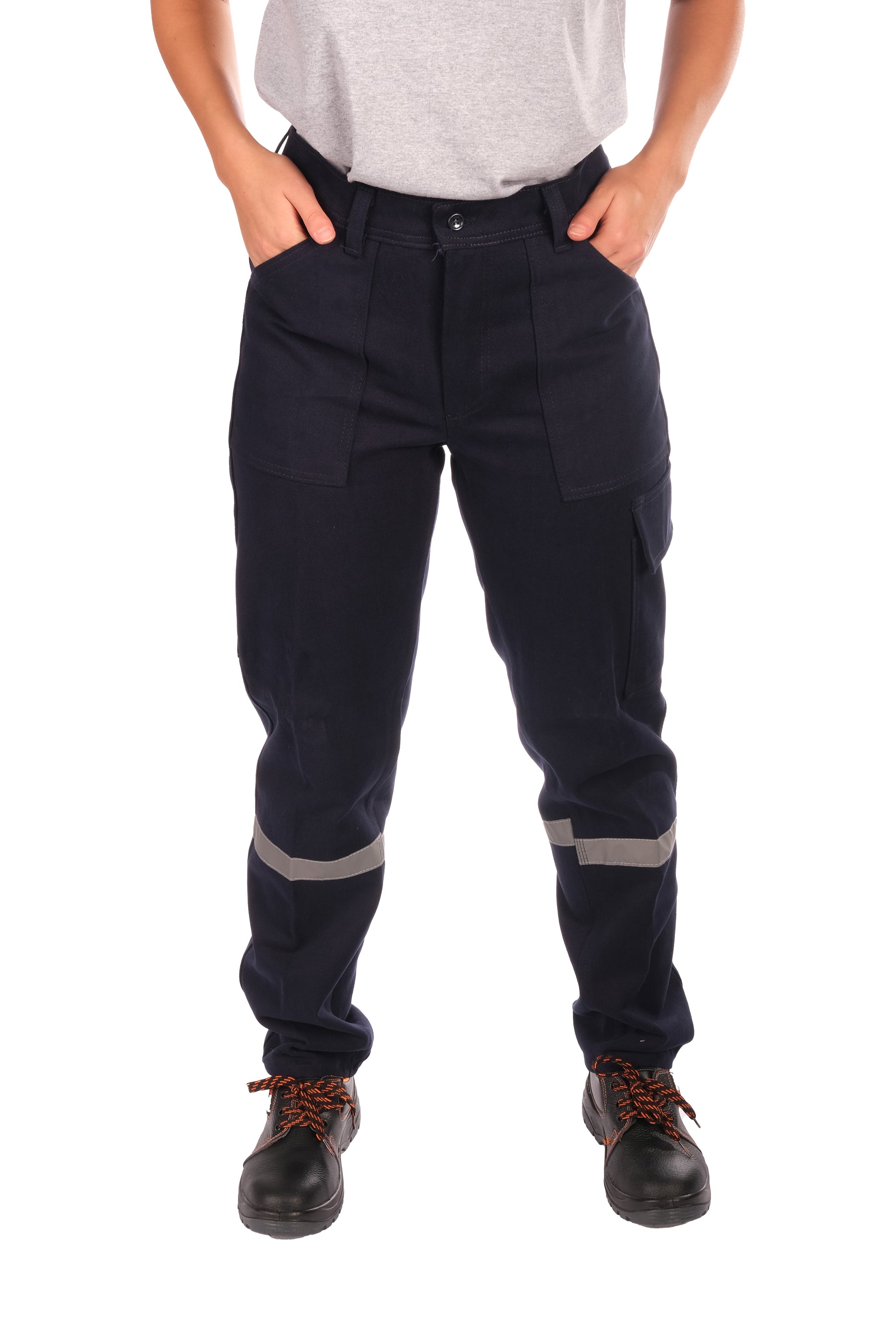 7/7 Gabardin Kışlık İşçi Pantolonu Tek Reflektörlü Kalın İş Pantolonu