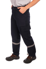 7/7 Gabardin Kışlık İşçi Pantolonu Tek Reflektörlü Kalın İş Pantolonu