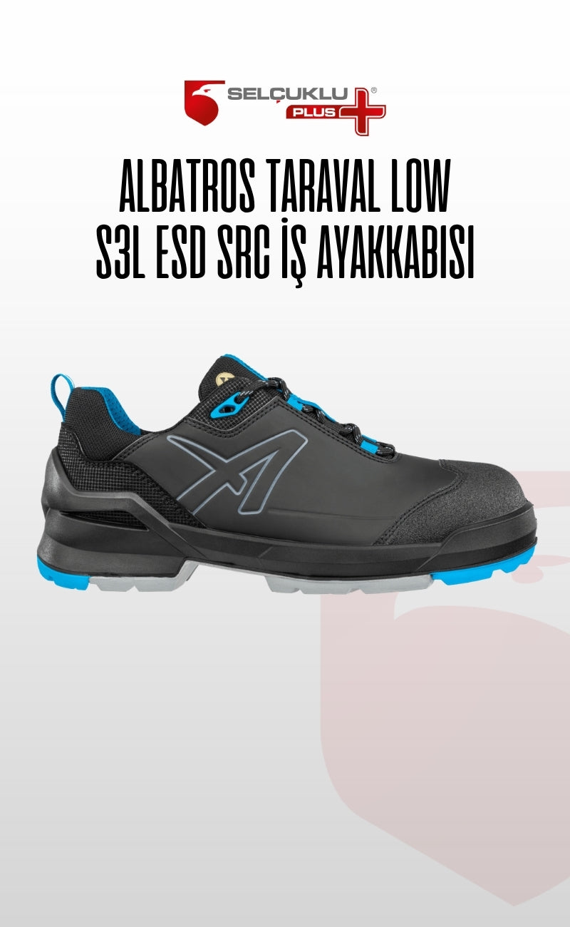 Albatros Taraval Low S3L ESD Fiberglass Burunlu İş Güvenliği Ayakkabısı