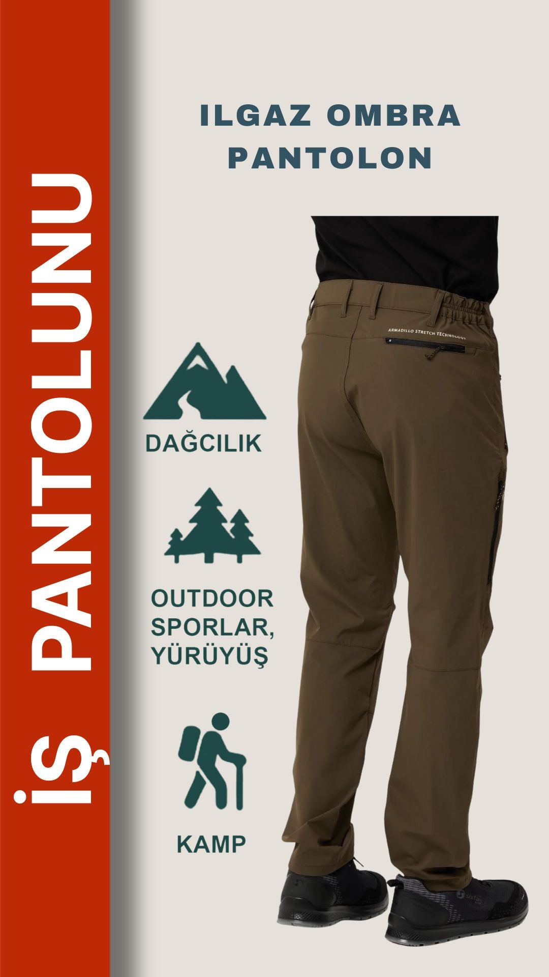 Armadillo Ilgaz Outdoor Pantolon – Su İtici, Hafif ve Esnek Doğa Kullanımı
