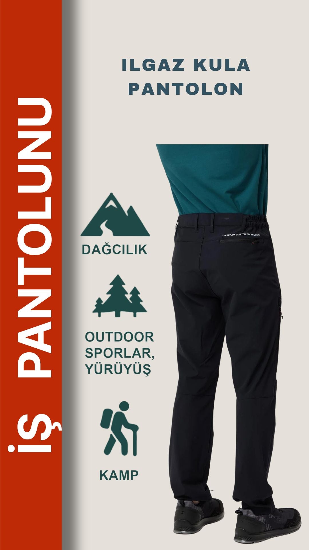 Armadillo Ilgaz Outdoor Pantolon – Su İtici, Hafif ve Esnek Doğa Kullanımı
