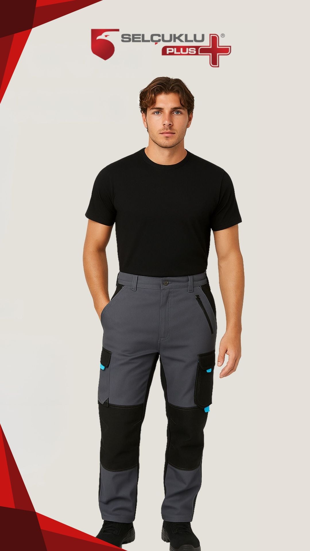 Selçuklu Plus Lion Çok Cepli İş Pantolonu – Dayanıklı, Ergonomik ve Şık Tasarım