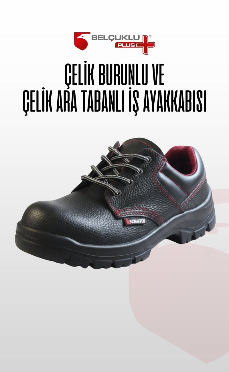 Çelik Burunlu Ve Çelik Ara Tabanlı 200J Darbe Dayanımlı İş Güvenlik Ayakkabısı