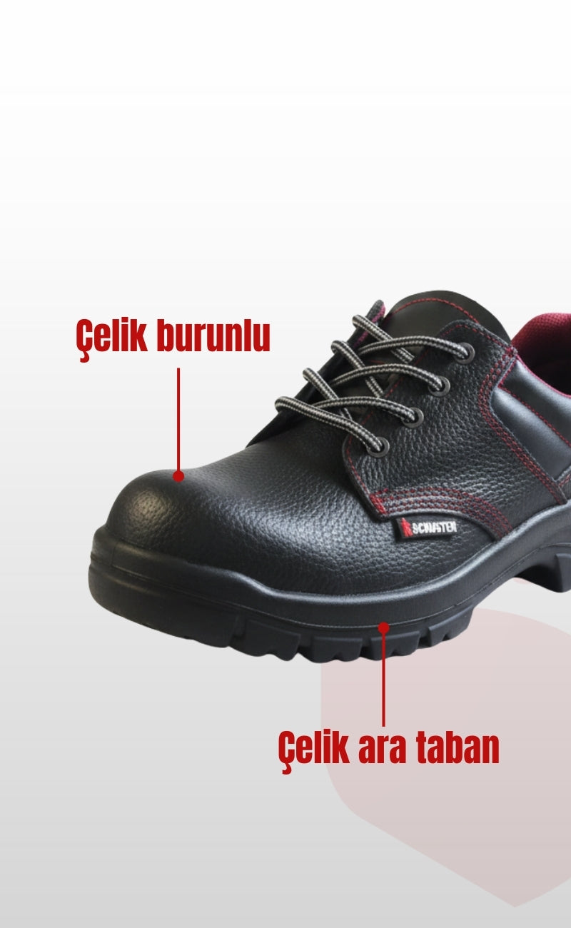 Çelik Burunlu Ve Çelik Ara Tabanlı 200J Darbe Dayanımlı İş Güvenlik Ayakkabısı