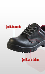 Çelik Burunlu Ve Çelik Ara Tabanlı 200J Darbe Dayanımlı İş Güvenlik Ayakkabısı