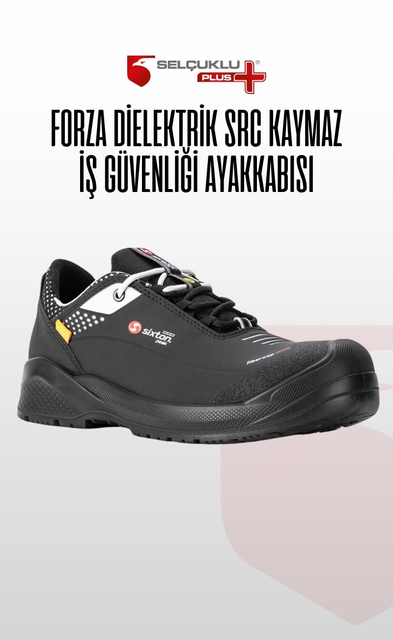Forza Dielektrik 43452-07L Mikrofiber Süet Fiber Burunlu SRC S3 İş Güvenliği Ayakkabısı