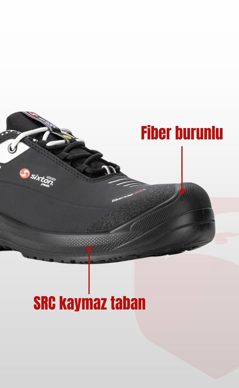 Forza Dielektrik 43452-07L Mikrofiber Süet Fiber Burunlu SRC S3 İş Güvenliği Ayakkabısı