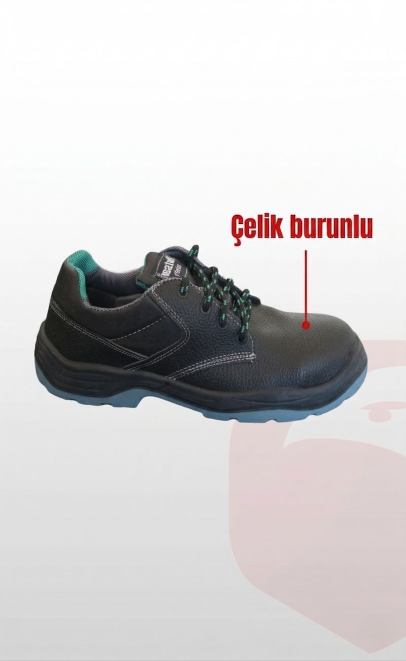 K-100 S1 Çelik Burunlu Deri İş Güvenlik Ayakkabısı Antistatik Kaymaz TPU Taban