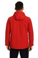 Kışlık Softshell Mont – Kırmızı & Siyah | Su ve Rüzgar Geçirmez İş Montu