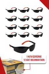 Koruyucu Gözlük, Siyah 12'li 1 Kutu