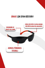 Koruyucu Gözlük, Siyah 12'li 1 Kutu