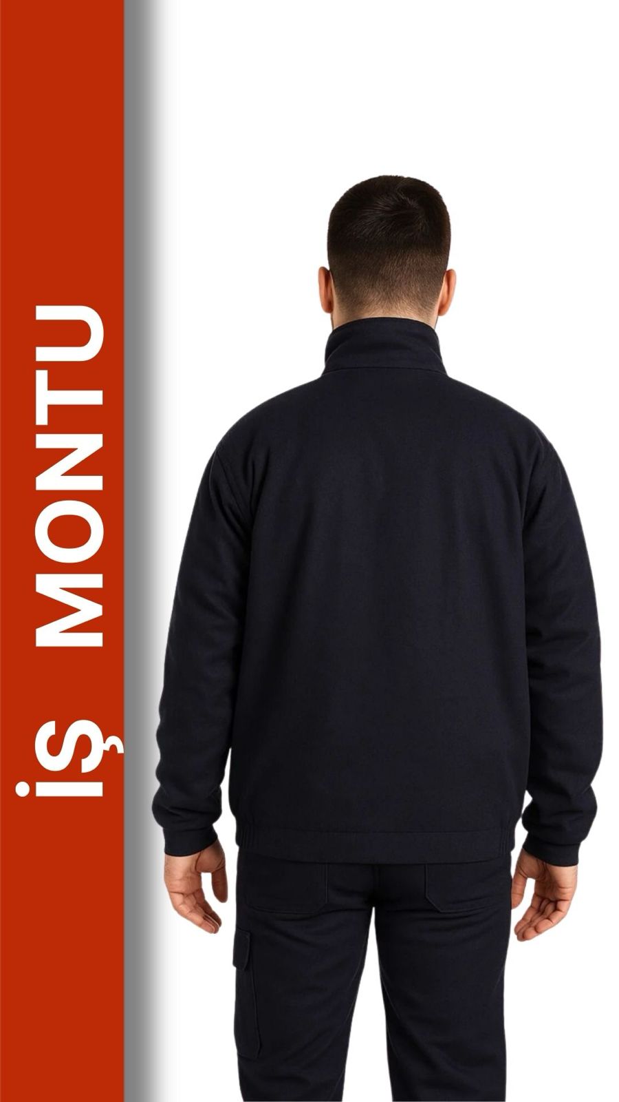 Lacivert Reflektörlü Iş Montu 7-7 Gabardin Im Model Polar Astarlı Iş Montu