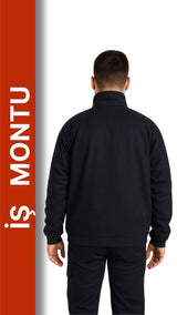 Lacivert Reflektörlü Iş Montu 7-7 Gabardin Im Model Polar Astarlı Iş Montu