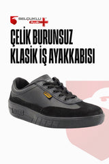 Mekap Klasik Çelik Burunsuz Siyah İş Ayakkabısı