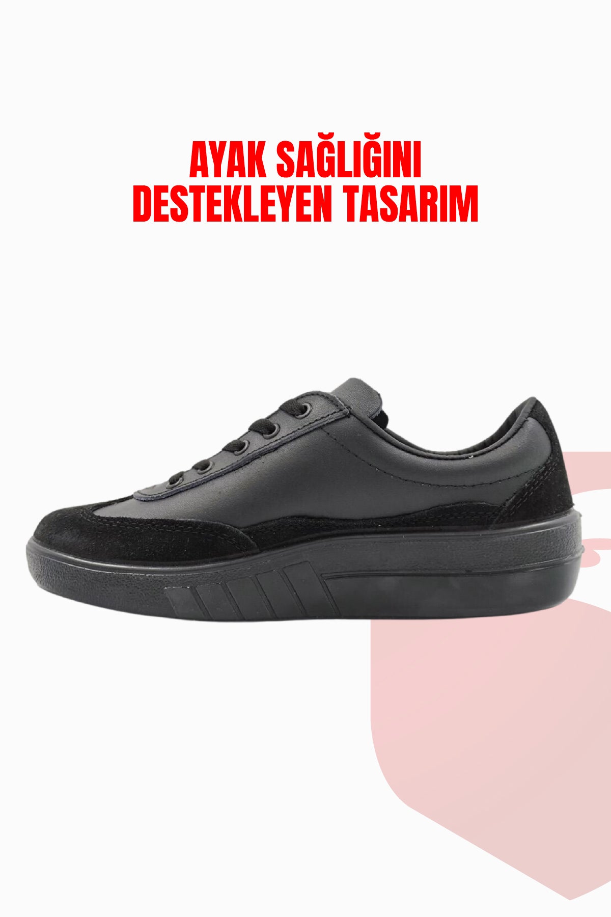Mekap Klasik Çelik Burunsuz Siyah İş Ayakkabısı