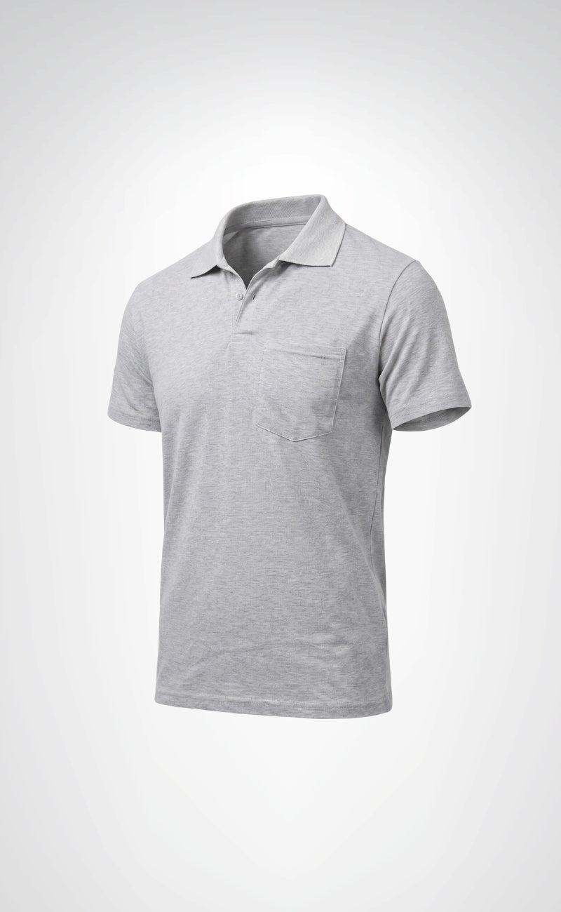 Openand Pike Gri ve Lacivert Polo Yaka Cepli T-Shirt