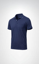 Openand Pike Gri ve Lacivert Polo Yaka Cepli T-Shirt