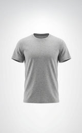 Openand Pike Kumaş Gri ve Lacivert Bisiklet Yaka T-Shirt