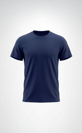Openand Pike Kumaş Gri ve Lacivert Bisiklet Yaka T-Shirt