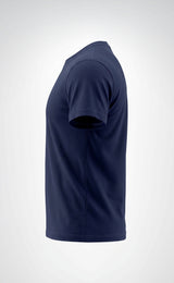 Openand Pike Kumaş Gri ve Lacivert Bisiklet Yaka T-Shirt