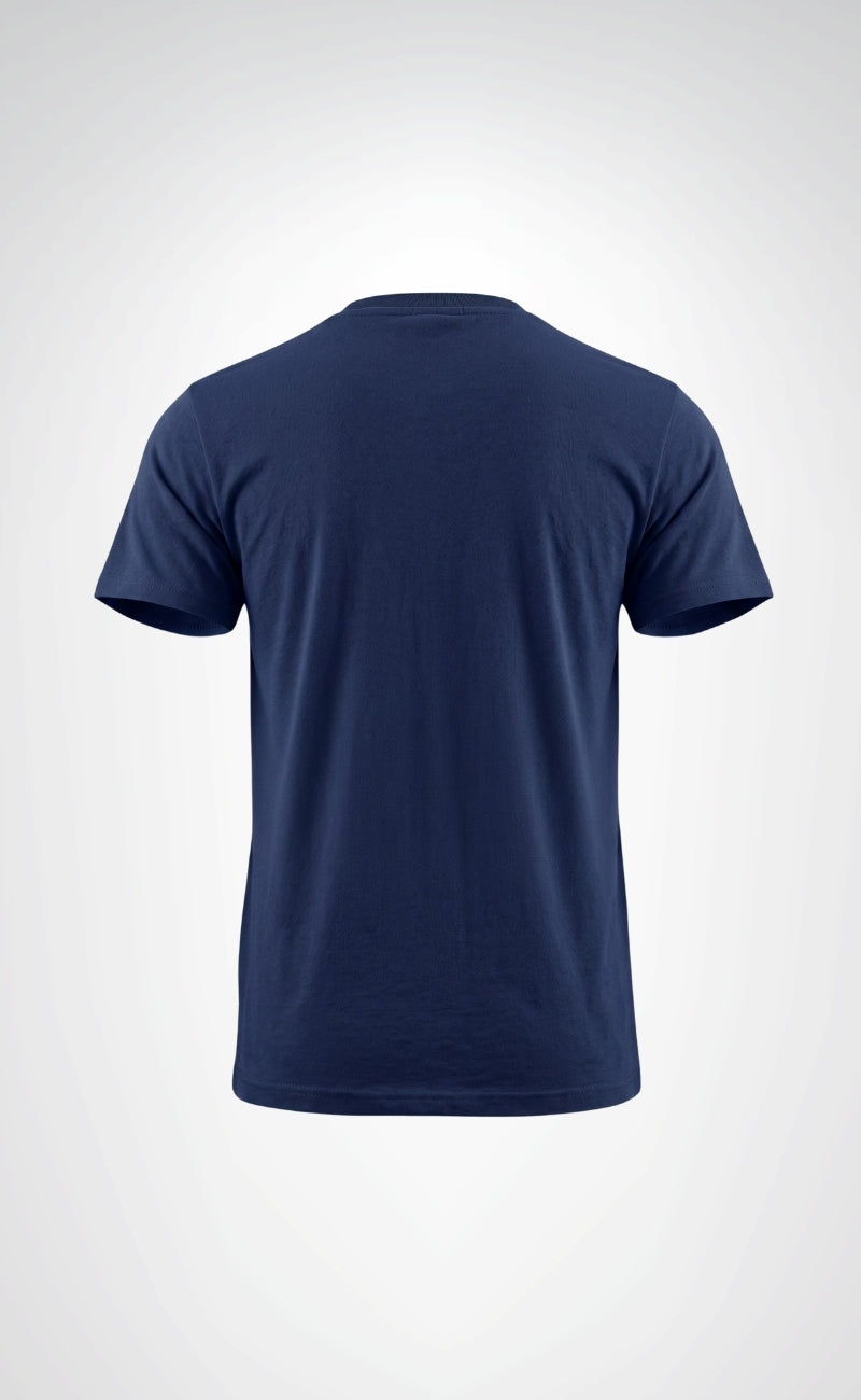 Openand Pike Kumaş Gri ve Lacivert Bisiklet Yaka T-Shirt