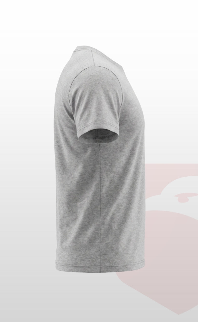 Openand Suprem Kumaş Gri ve Lacivert Bisiklet Yaka T-Shirt