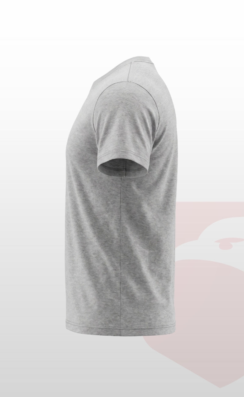 Openand Suprem Kumaş Gri ve Lacivert Bisiklet Yaka T-Shirt