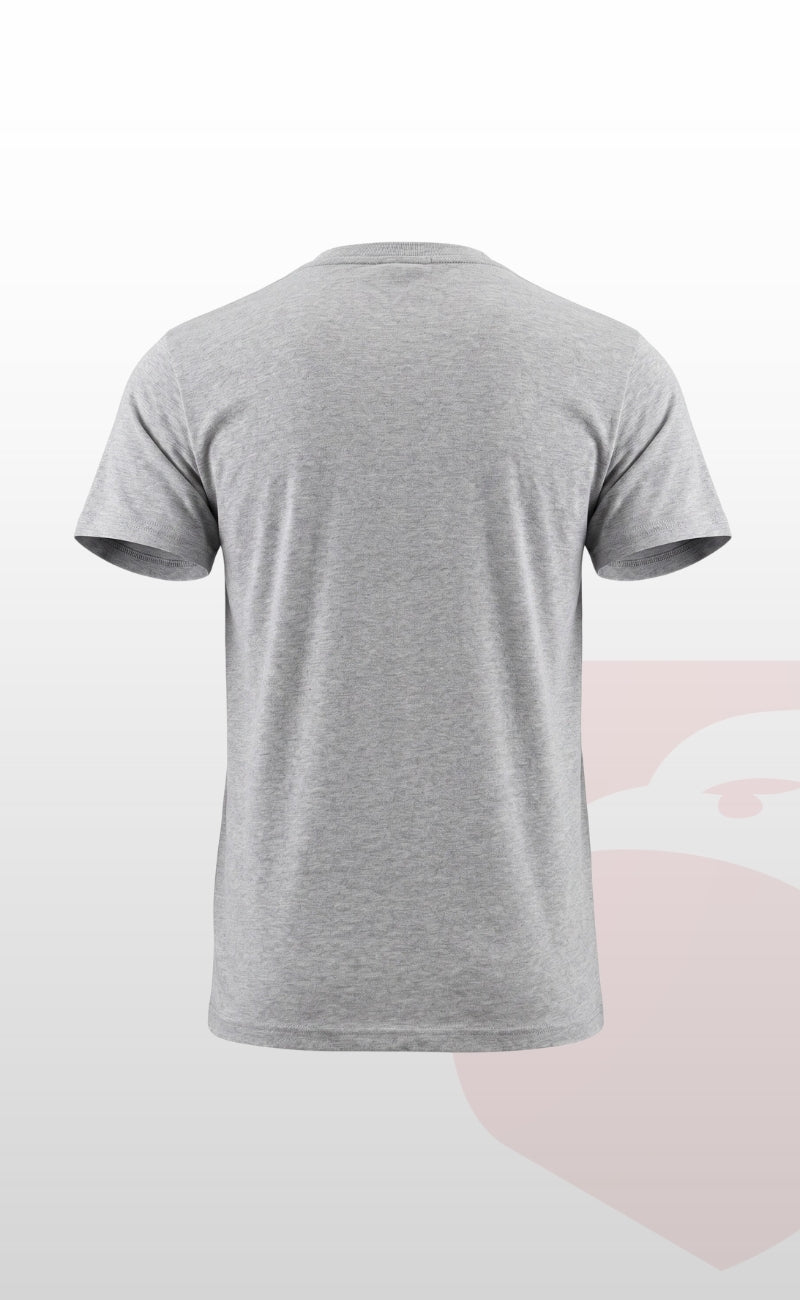 Openand Suprem Kumaş Gri ve Lacivert Bisiklet Yaka T-Shirt