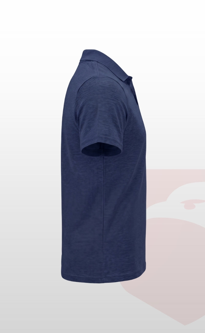 Openand Suprem Kumaş Gri ve Lacivert Polo Yaka Cepli T-Shirt