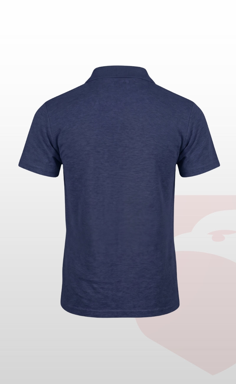 Openand Suprem Kumaş Gri ve Lacivert Polo Yaka Cepli T-Shirt