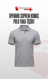 Openand Suprem Kumaş Gri ve Lacivert Polo Yaka T-Shirt