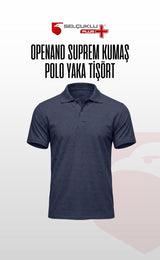Openand Suprem Kumaş Gri ve Lacivert Polo Yaka T-Shirt