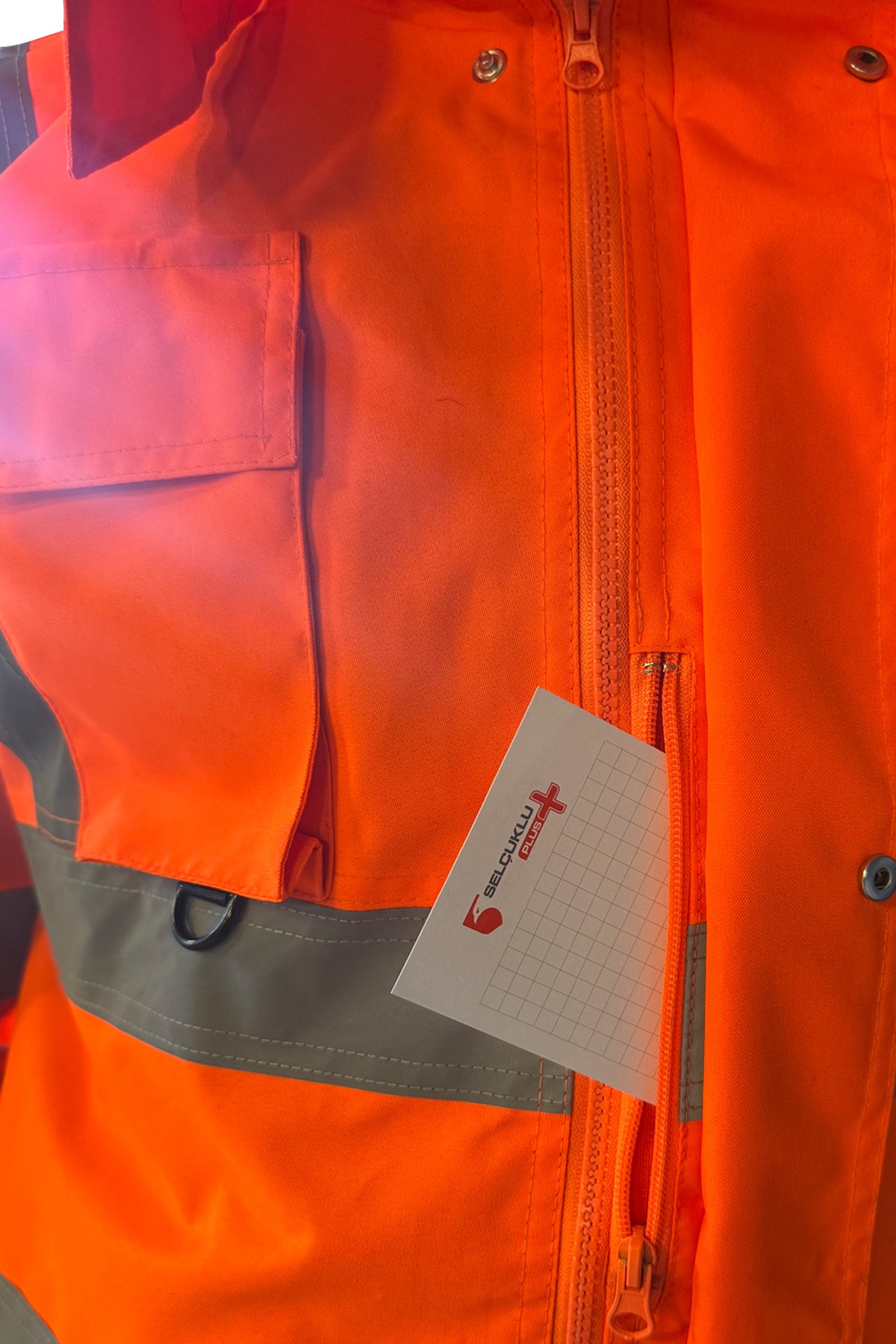 Oxford Reflektörlü 5+1 Parka Mont Yüksek Görünürlüklü Mont İş Kabanı