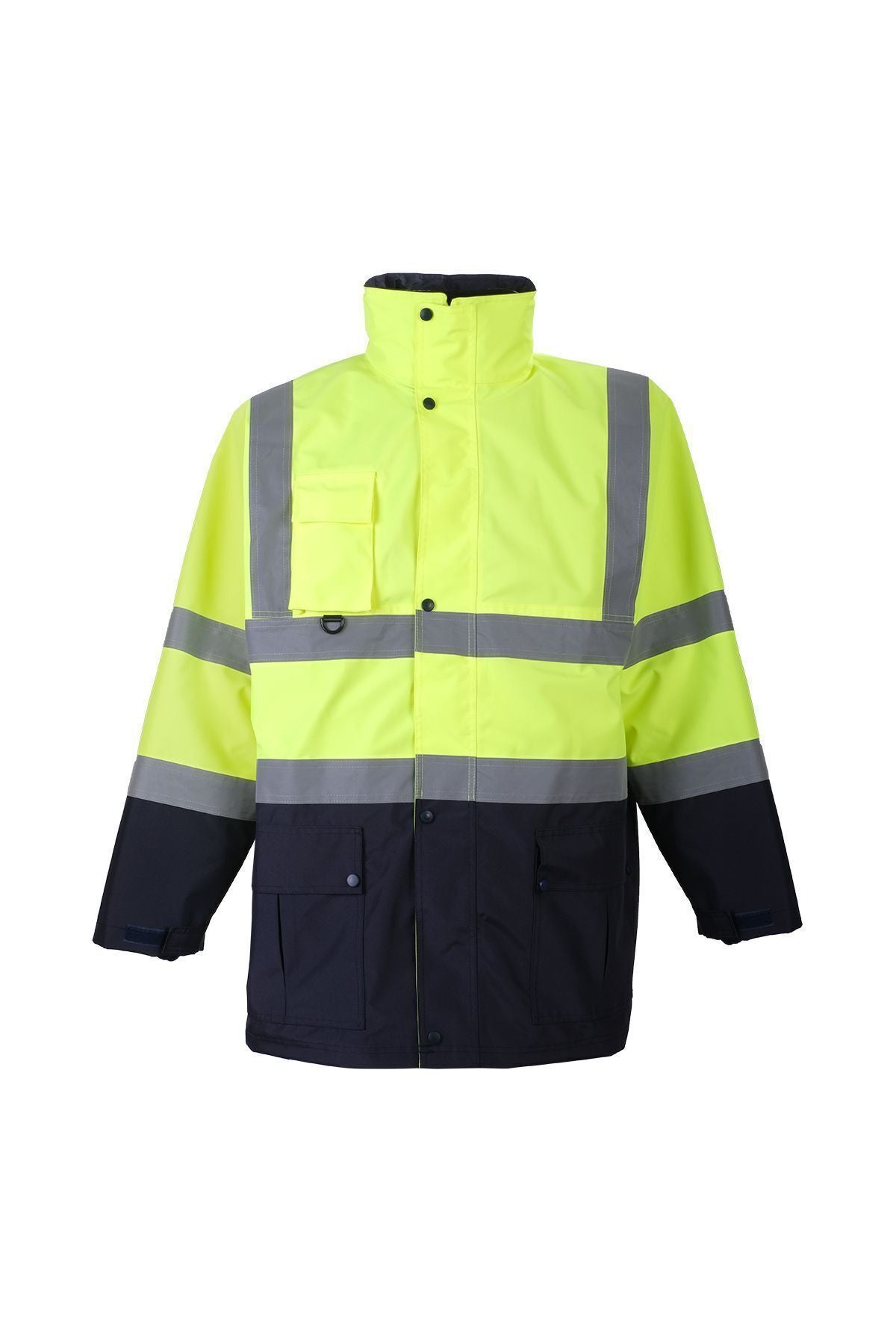 Oxford Reflektörlü 5+1 Parka Mont Yüksek Görünürlüklü Mont İş Kabanı