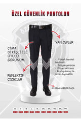 Özel Güvenlik Pantolon Cepli Bel Kemerli Unisex Pantolon (Yeni Yönetmeliğe Uygun)