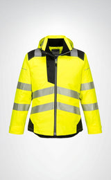 Portwest T400 PW3 Hi-Vis Kışlık Reflektörlü Su Geçirmez Kapüşonlu Sarı İş Montu