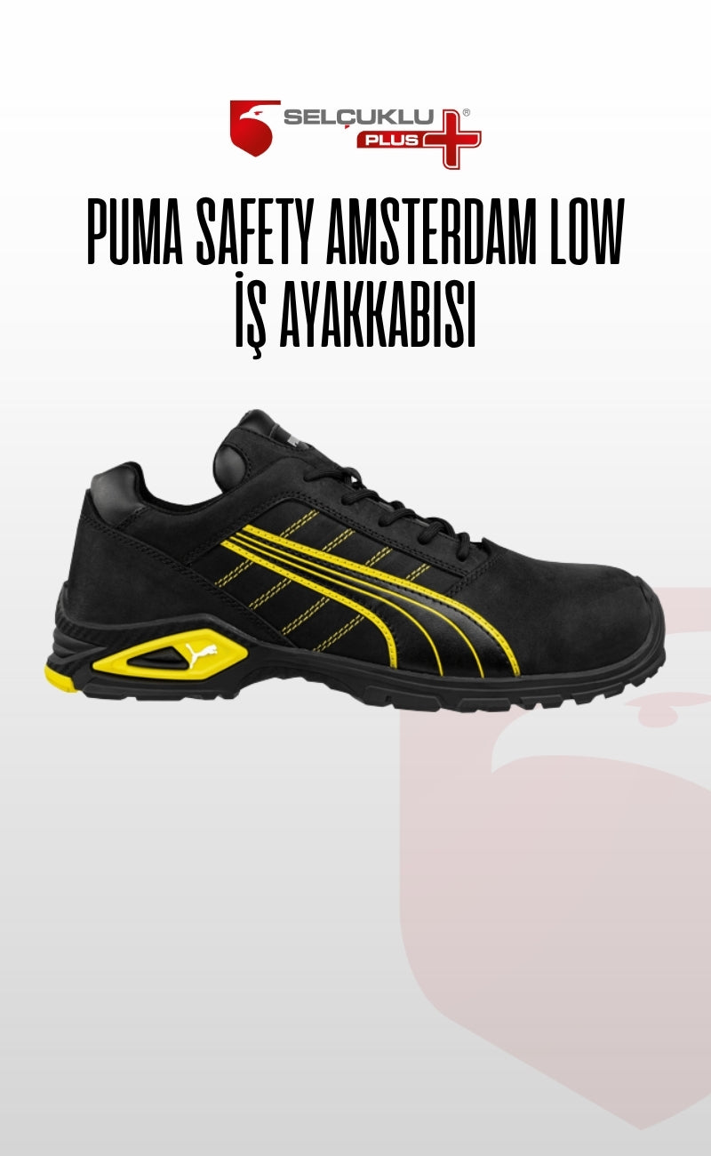 Puma Safety Amsterdam Low Alüminyum Burunlu Kaydırmaz Tabanlı S3 SRC İş Ayakkabısı