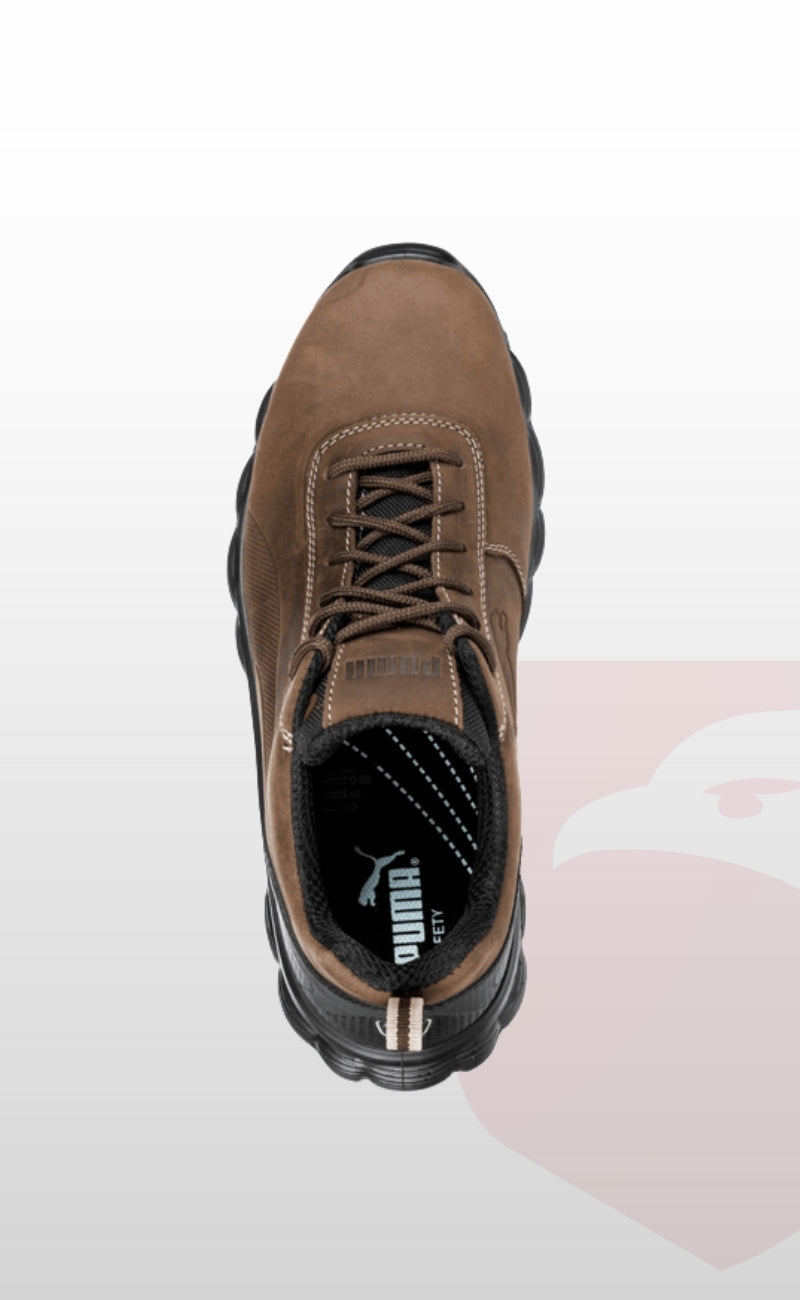 Puma Safety Condor Low S3 SRC ESD Çelik Burunlu Nubuk Deri İş Güvenliği Ayakkabısı Kahve Unisex Pro+