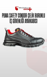 Puma Safety Condor Low S3 SRC ESD Çelik Burunlu Nubuk Deri İş Güvenliği Ayakkabısı Kahve Unisex Pro+