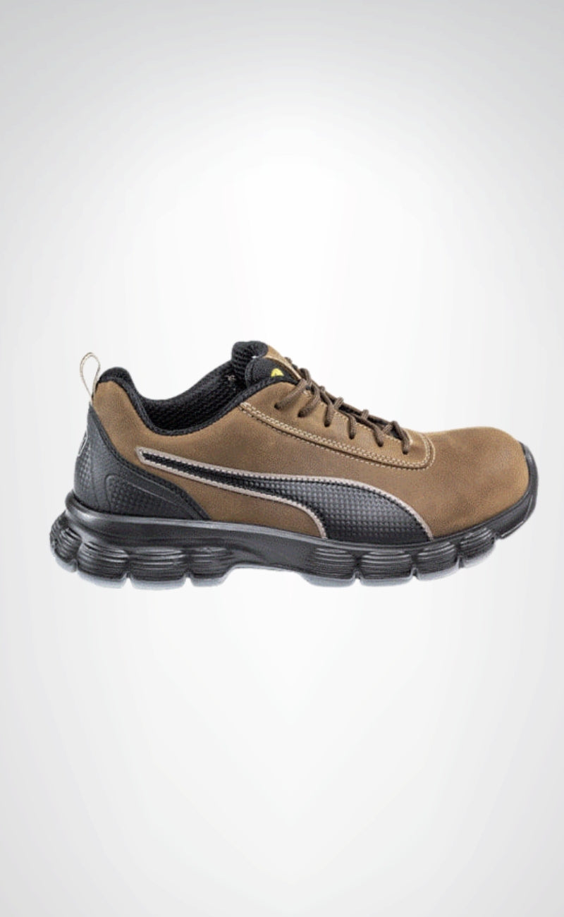 Puma Safety Condor Low S3 SRC ESD Çelik Burunlu Nubuk Deri İş Güvenliği Ayakkabısı Kahve Unisex Pro+