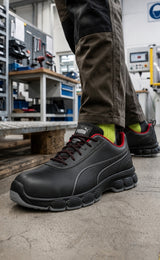 Puma Safety Condor Low S3 SRC ESD Çelik Burunlu Nubuk Deri İş Güvenliği Ayakkabısı Kahve Unisex Pro+