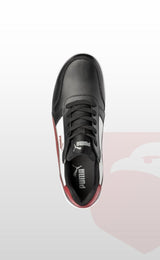 Puma Safety Frontcourt Low S3L ESD Fiberglass Burunlu Spor İş Güvenliği Ayakkabısı Siyah Kırmızı Pro