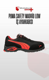 Puma Safety Madrid Low Alüminyum Burunlu Kaydırmaz Tabanlı S1 PL FO SR İş Ayakkabısı