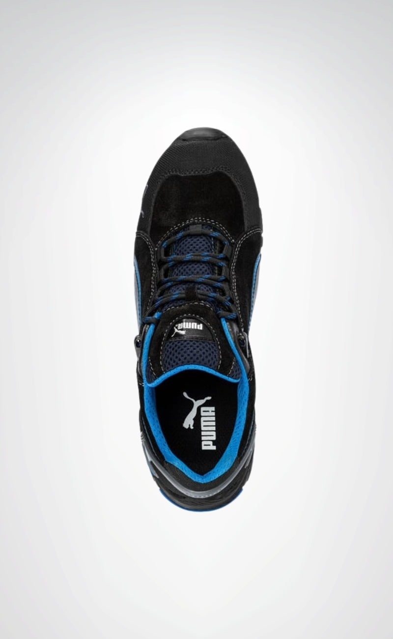 Puma Safety Rio Low S3 SRC Alüminyum Burunlu İş Güvenliği Ayakkabısı Siyah Mavi